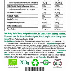 Imagen de la Información de la Sal con mezcla de especias para Arroces y Verduras